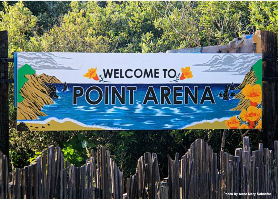 Point Arena South Sign - 2018