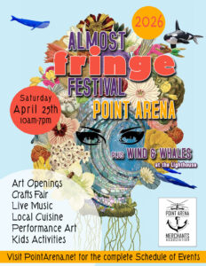 Point Arena Almost Fringe Festival 2026 Poster