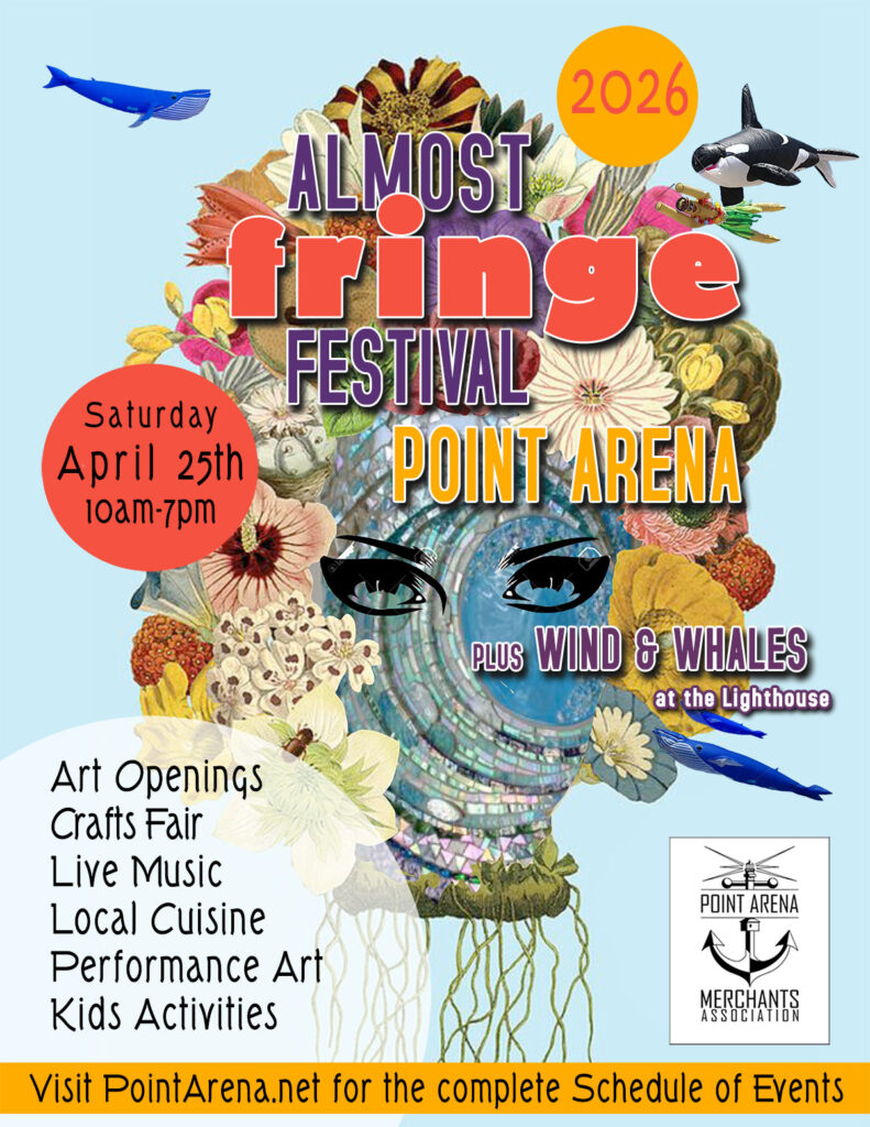 Point Arena Almost Fringe Festival 2026 Poster